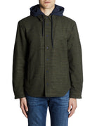 overshirt cappuccio interno nylon night green - alley docks - giacca