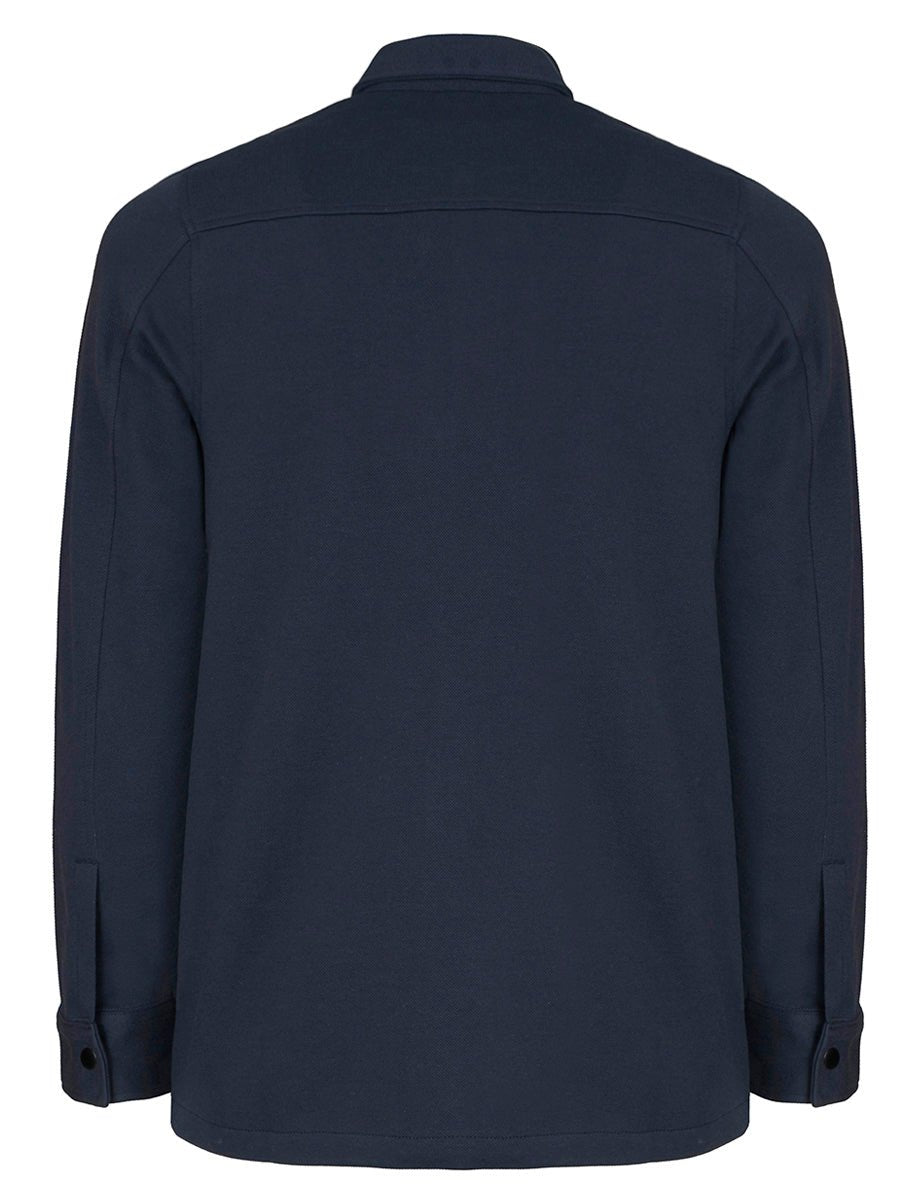 overshirt felpa jackie navy - selected - giacca