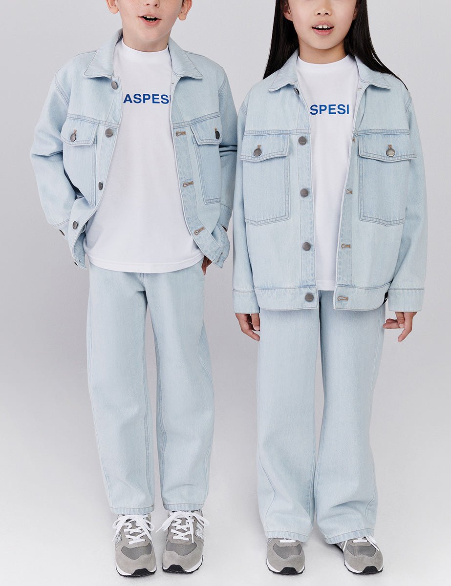 overshirt jeans denim bleached - aspesi - giacca