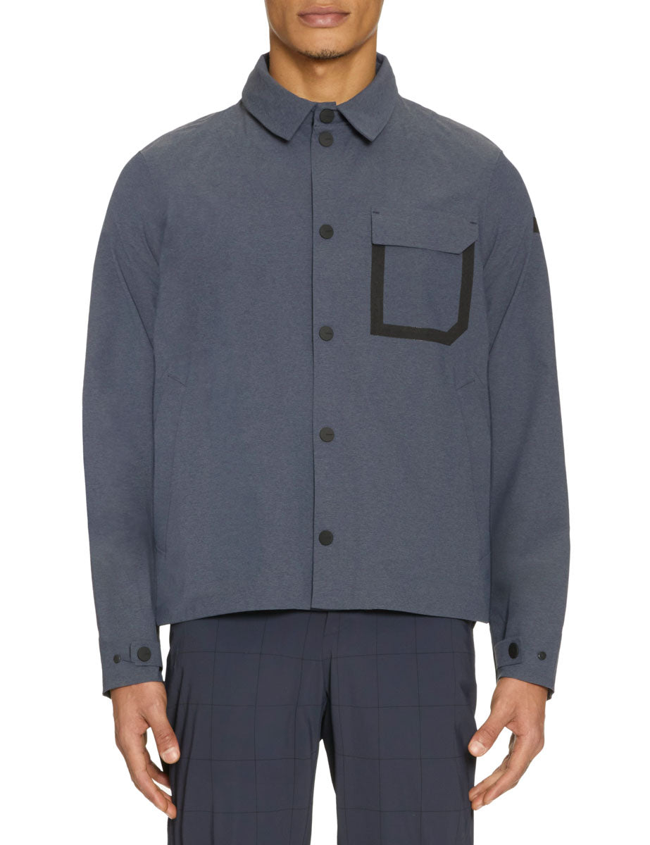 overshirt terzilight taschino blu melange - rrd - giacca