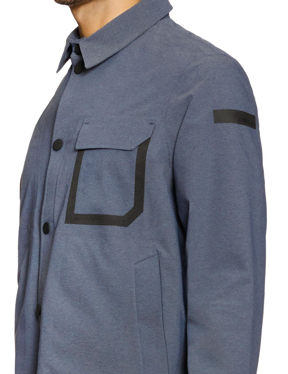 overshirt terzilight taschino blu melange - rrd - giacca