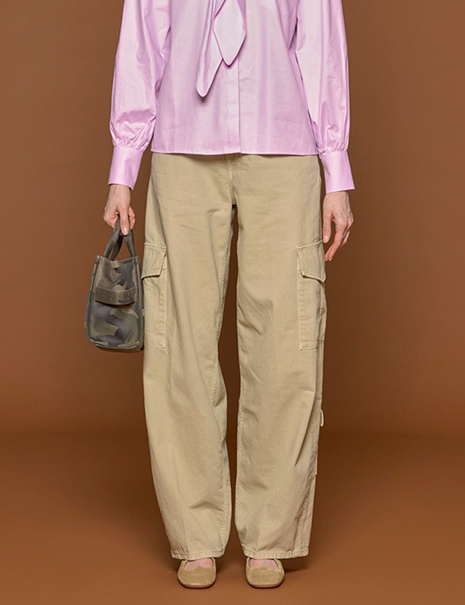 pantacargo bethany twill pale olive - haikure - pantalone