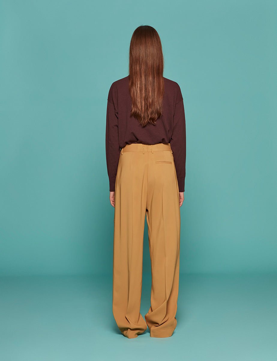 pantacargo stretch crepe cady honey - forte forte - pantalone