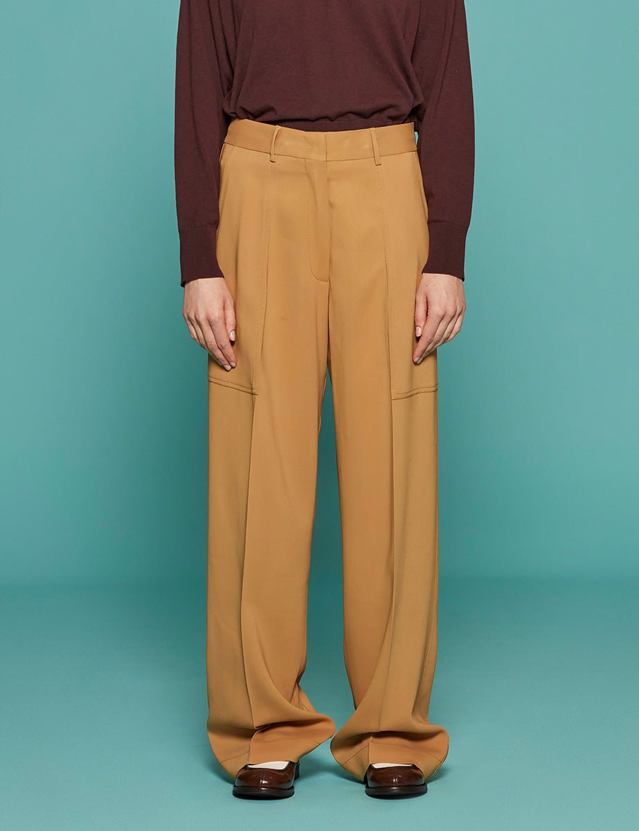 pantacargo stretch crepe cady honey - forte forte - pantalone