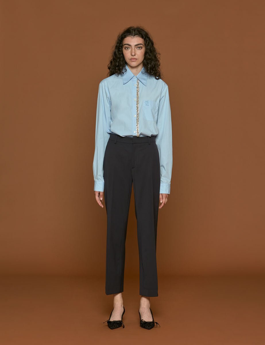 pantalone blu scuro - n21 alessandro dell'acqua - pantalone