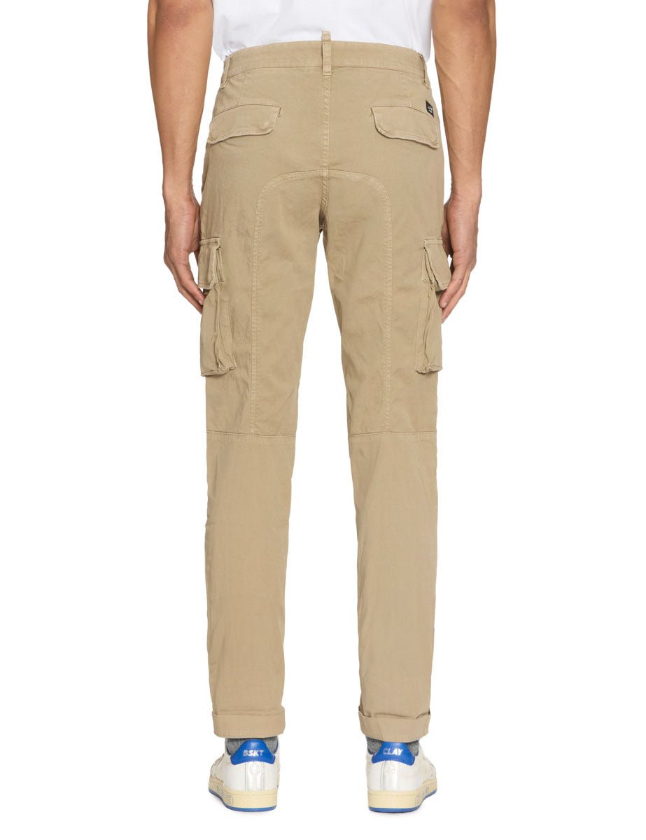 pantalone cargo cotone elastico beige - mason's - pantalone casual