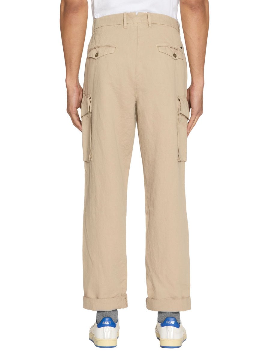 pantalone cargo pinces tortora - mason's - pantalone casual