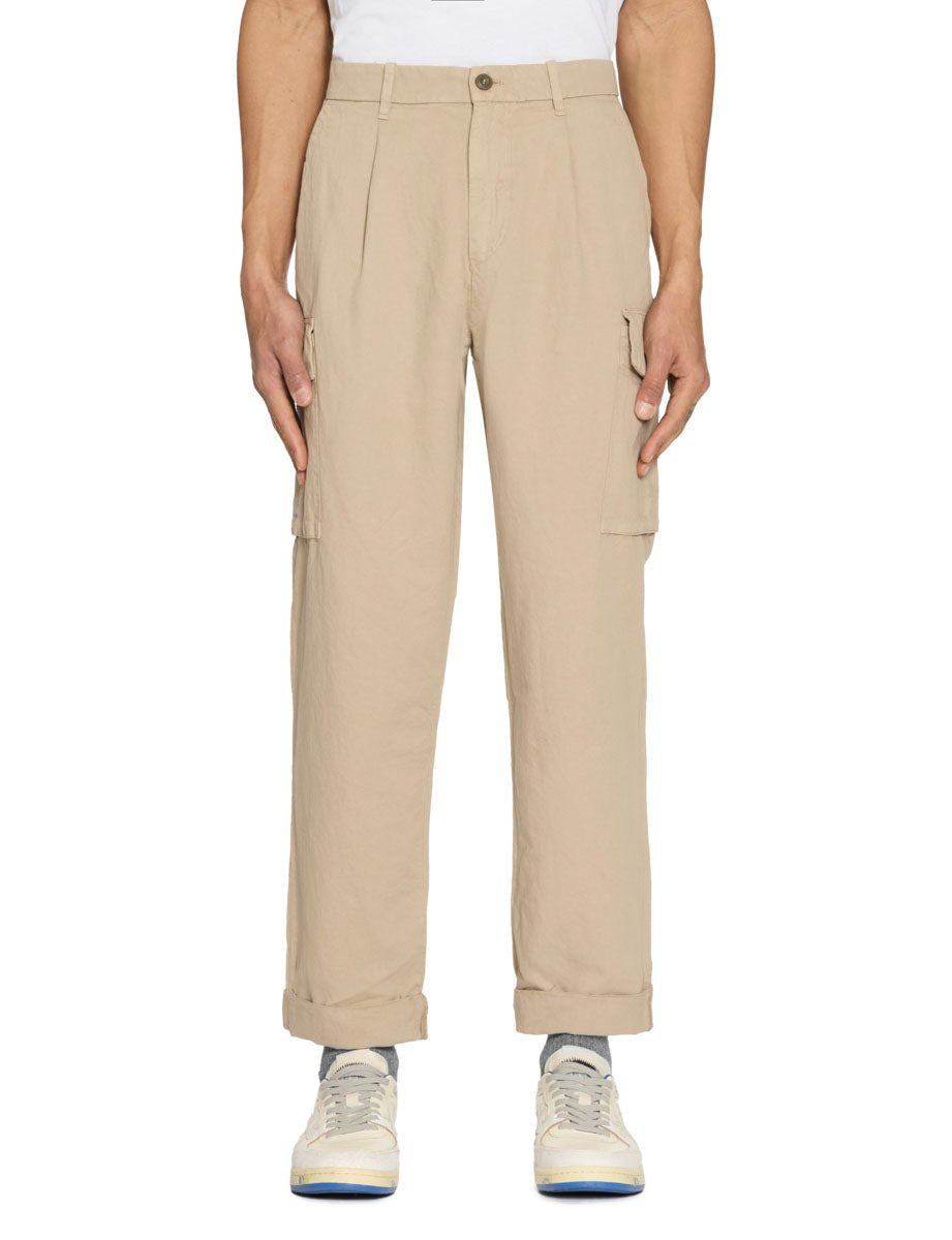 pantalone cargo pinces tortora - mason's - pantalone casual