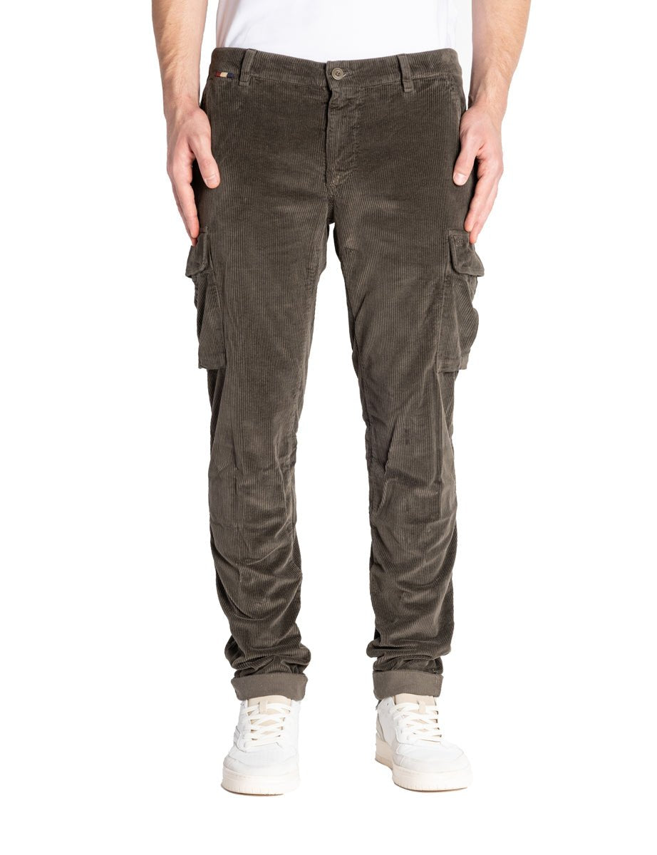 pantalone chile velluto marrone fango - mason's - pantalone casual