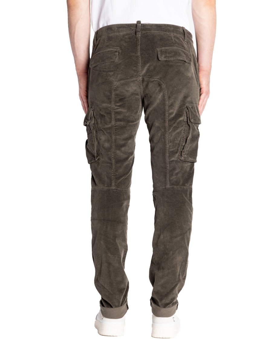 pantalone chile velluto marrone fango - mason's - pantalone casual