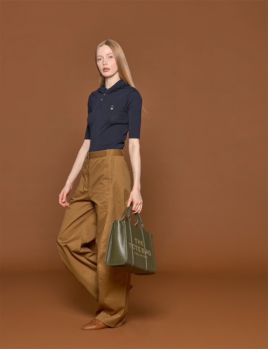 pantalone chino caramel - tibi - pantalone