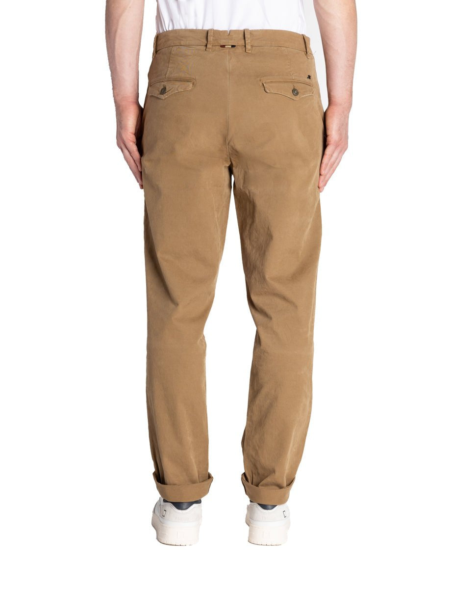 pantalone chino cotone carrot beige sabbia - mason's - pantalone casual