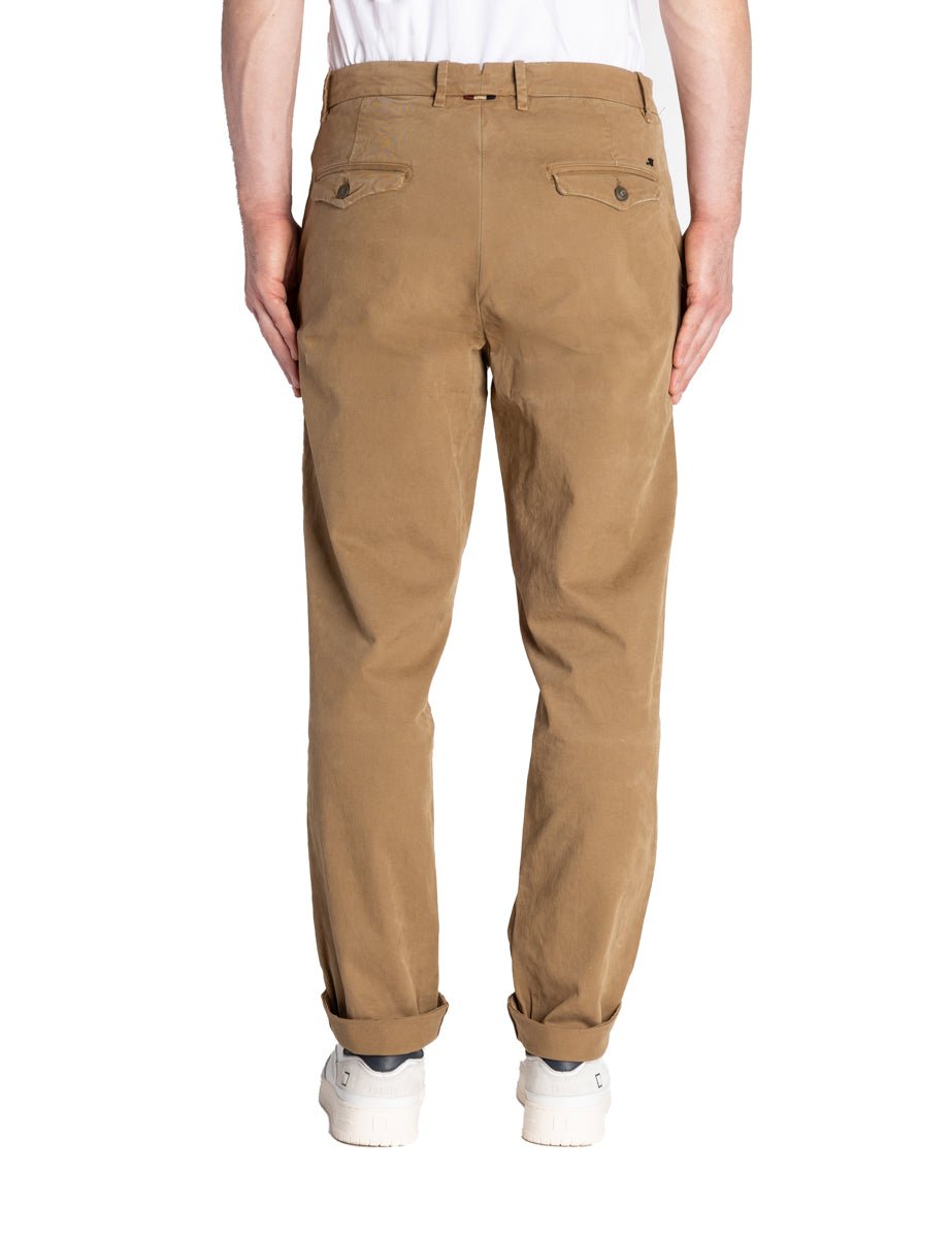 pantalone chino cotone carrot beige sabbia - mason's - pantalone casual