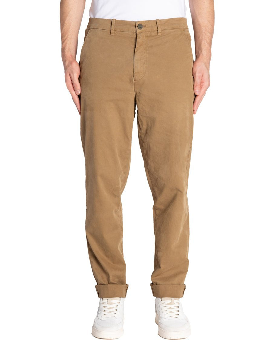 pantalone chino cotone carrot beige sabbia - mason's - pantalone casual
