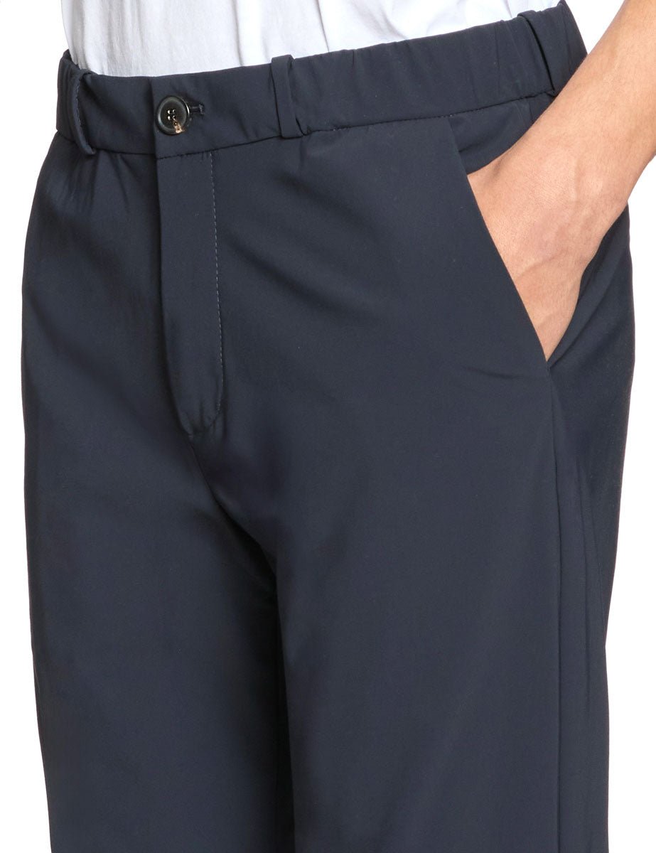 pantalone chino surflex coulisse blu - rrd - pantalone casual