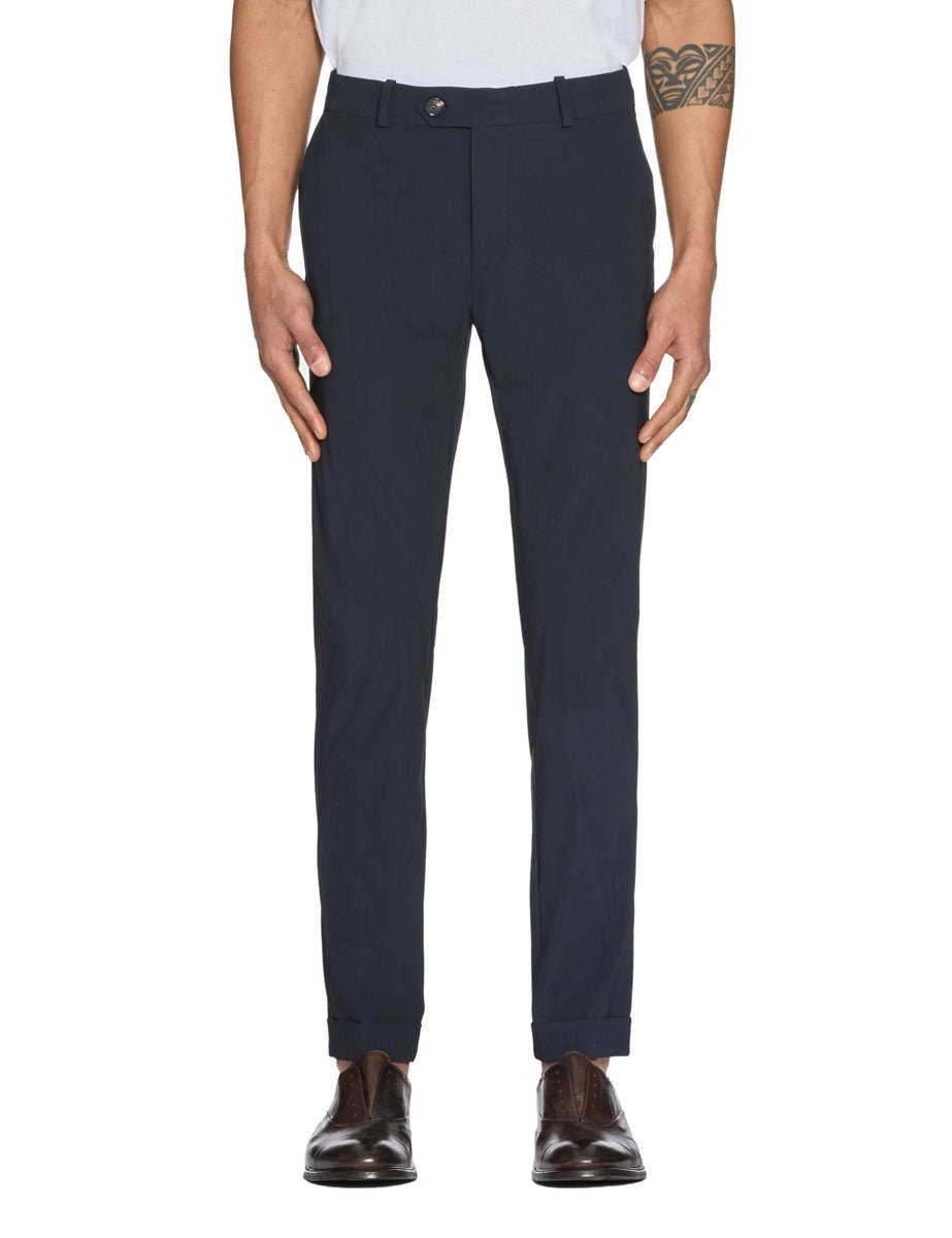 pantalone chino surflex tecnico blu - rrd - pantalone elegante