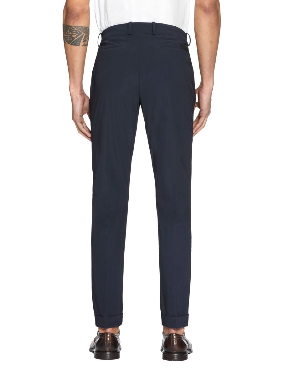 pantalone chino surflex tecnico blu - rrd - pantalone elegante