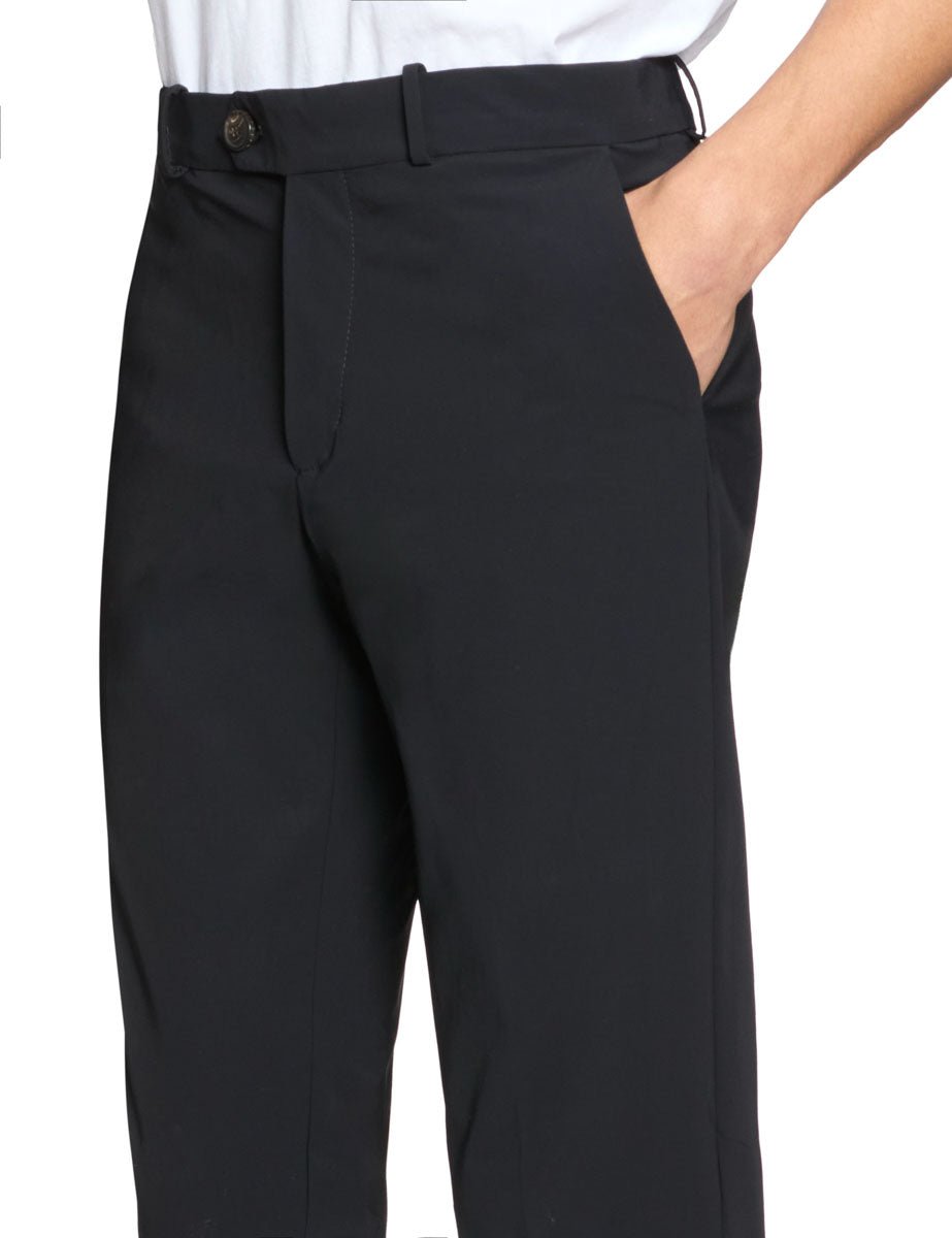 pantalone chino surflex tecnico nero - rrd - pantalone elegante