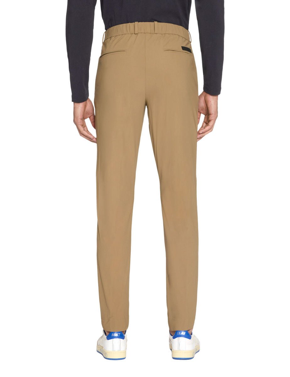 pantalone chino surflex tessuto tecnico tortora - rrd - pantalone elegante