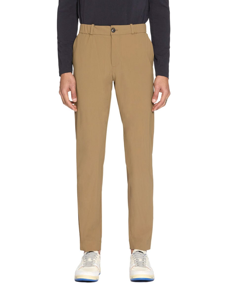 pantalone chino surflex tessuto tecnico tortora - rrd - pantalone elegante
