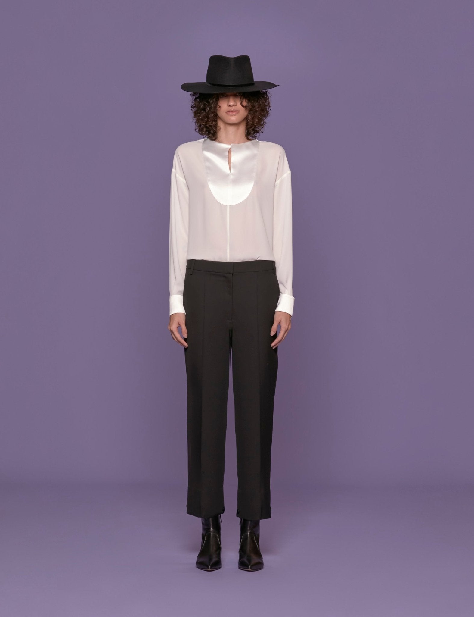 pantalone classico nero - hebe studio - pantalone