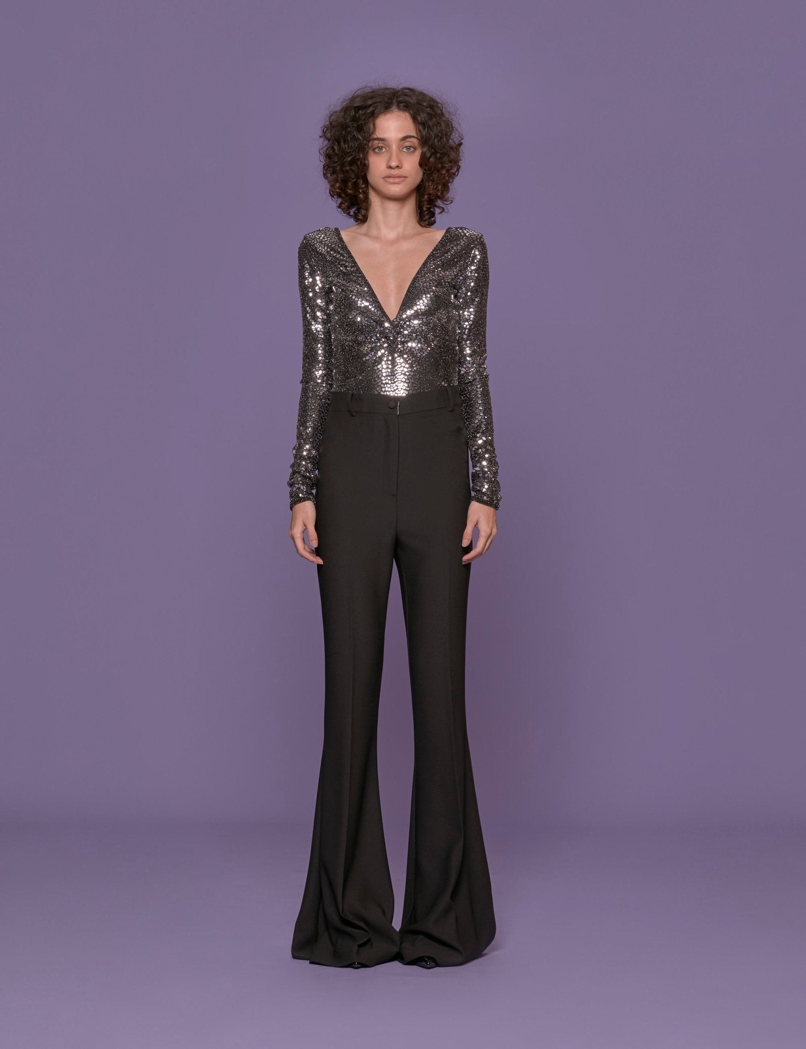 pantalone classico nero - hebe studio - pantalone