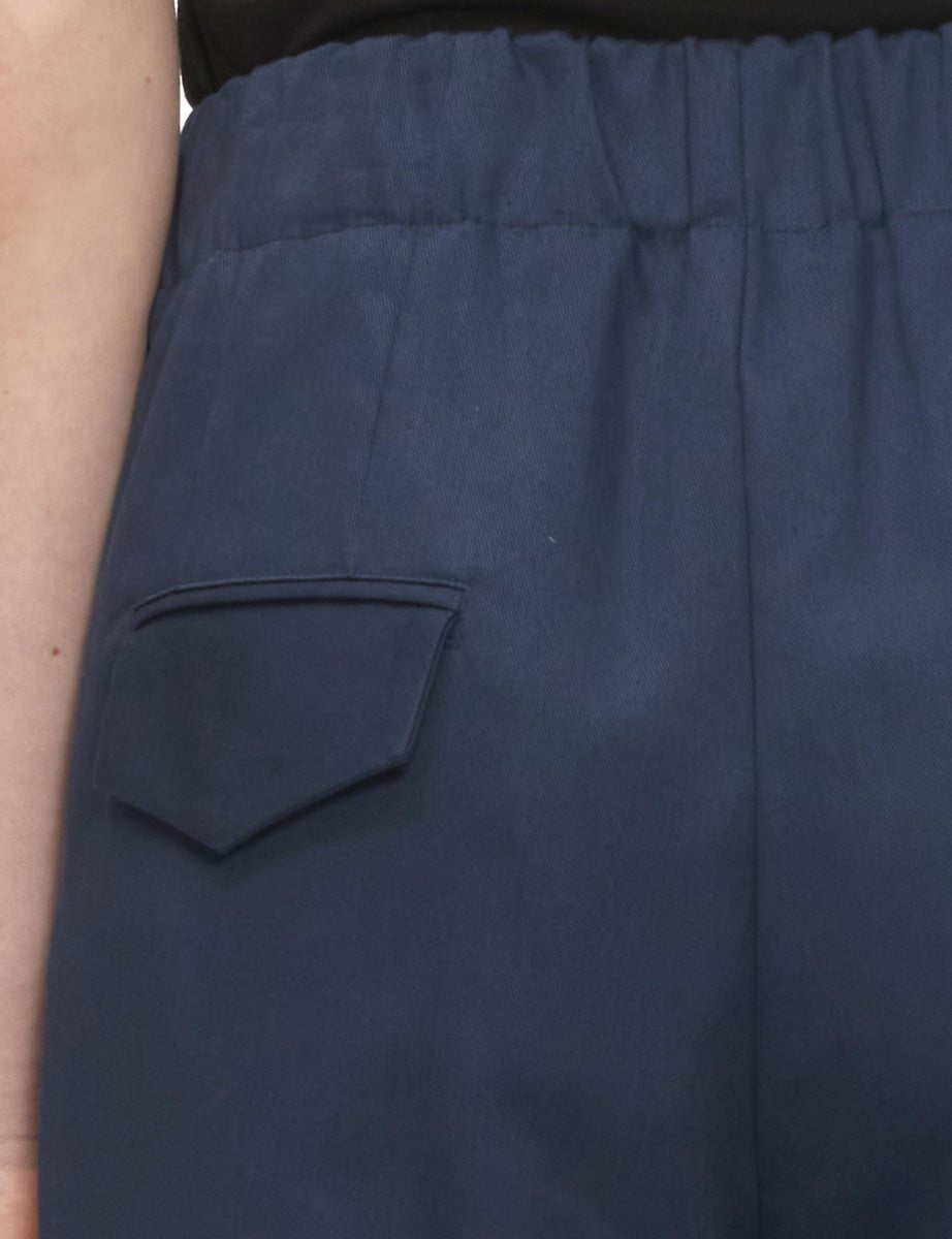 pantalone drill cotone blu - jejia - pantalone