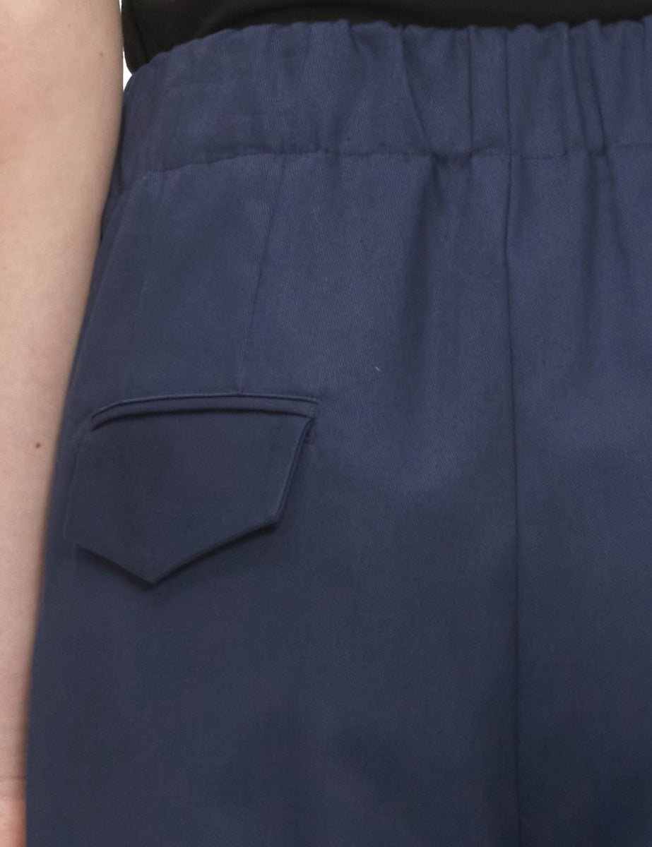 pantalone drill cotone blu - jejia - pantalone