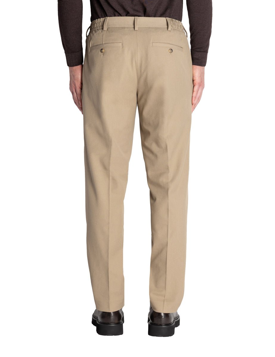 pantalone finn vestibilità regolare beige - selected - pantalone casual