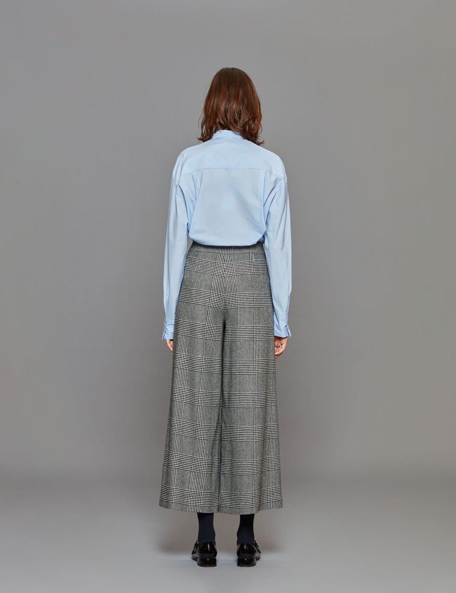 pantalone gamba larga bianco nero - vivetta - pantalone