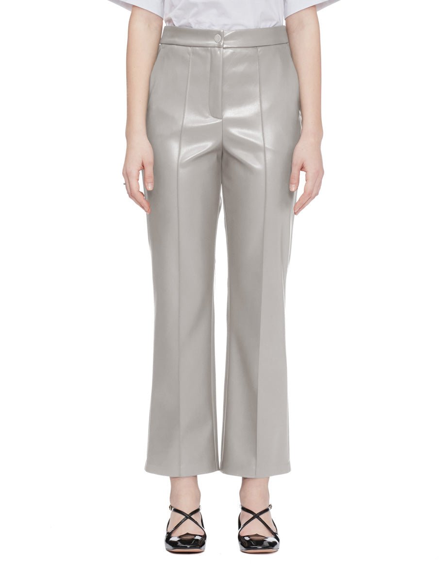 pantalone jersey effetto nappa nebbia - max mara leisure - pantalone