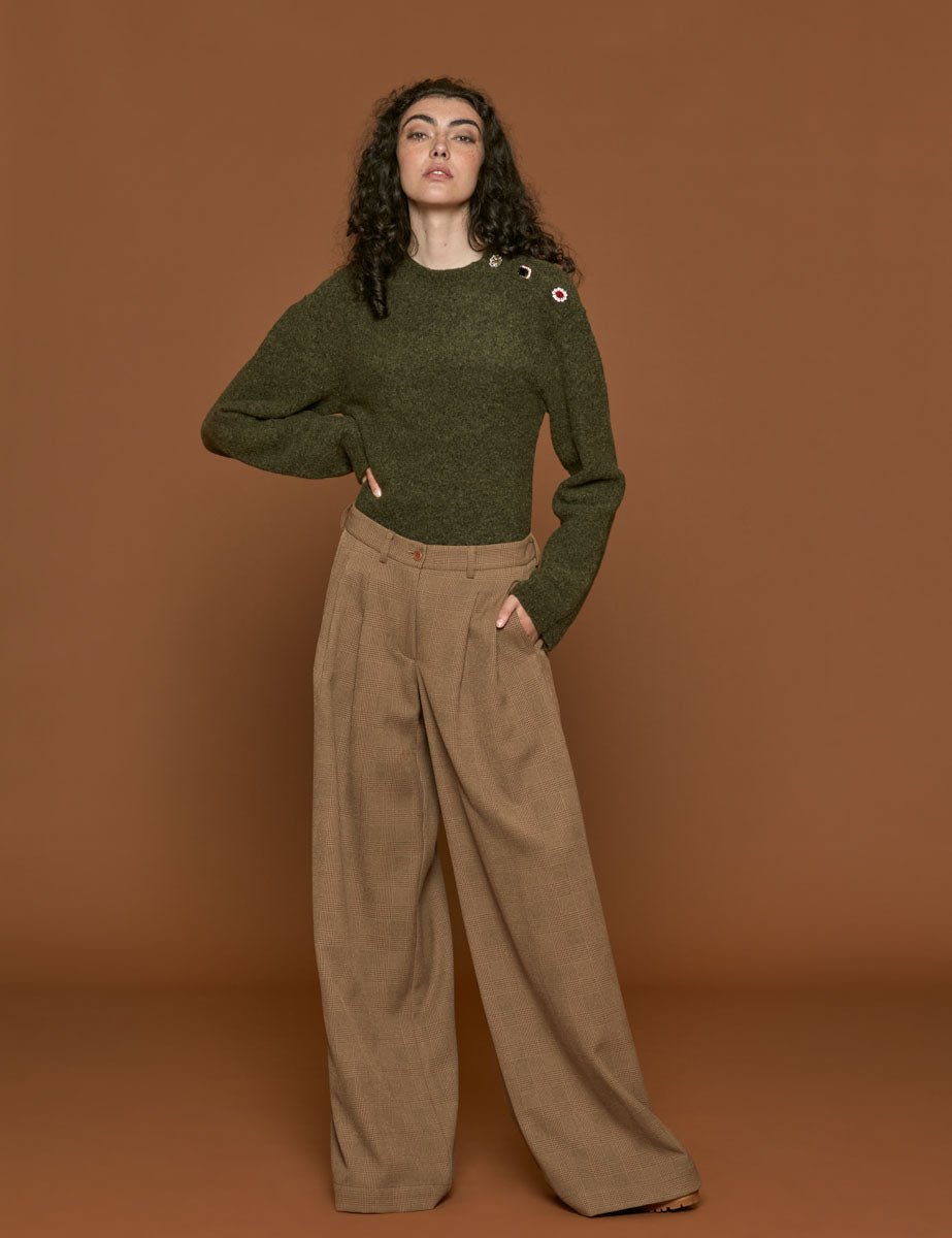 pantalone katherine caramello - jejia - pantalone