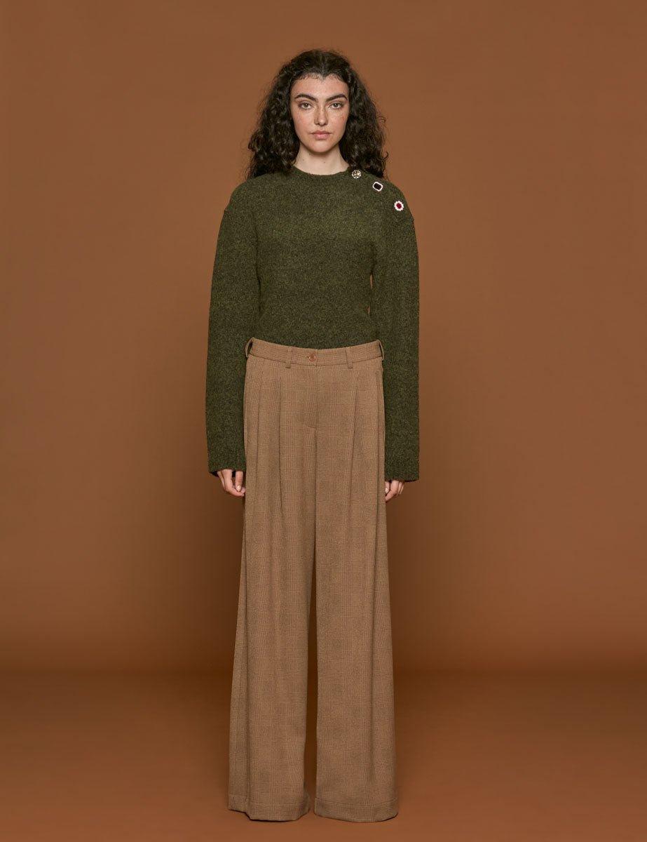 pantalone katherine caramello - jejia - pantalone