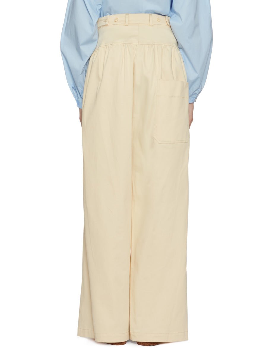 pantalone linda over vaniglia - jejia - pantalone