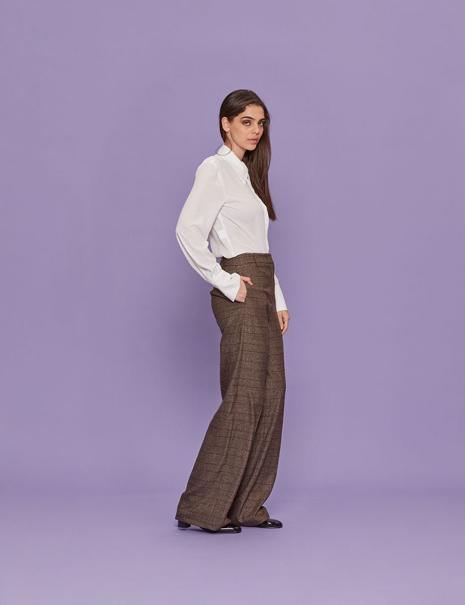 pantalone morbido galles moro - blufrida - pantalone