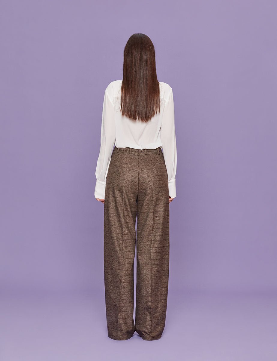 pantalone morbido galles moro - blufrida - pantalone