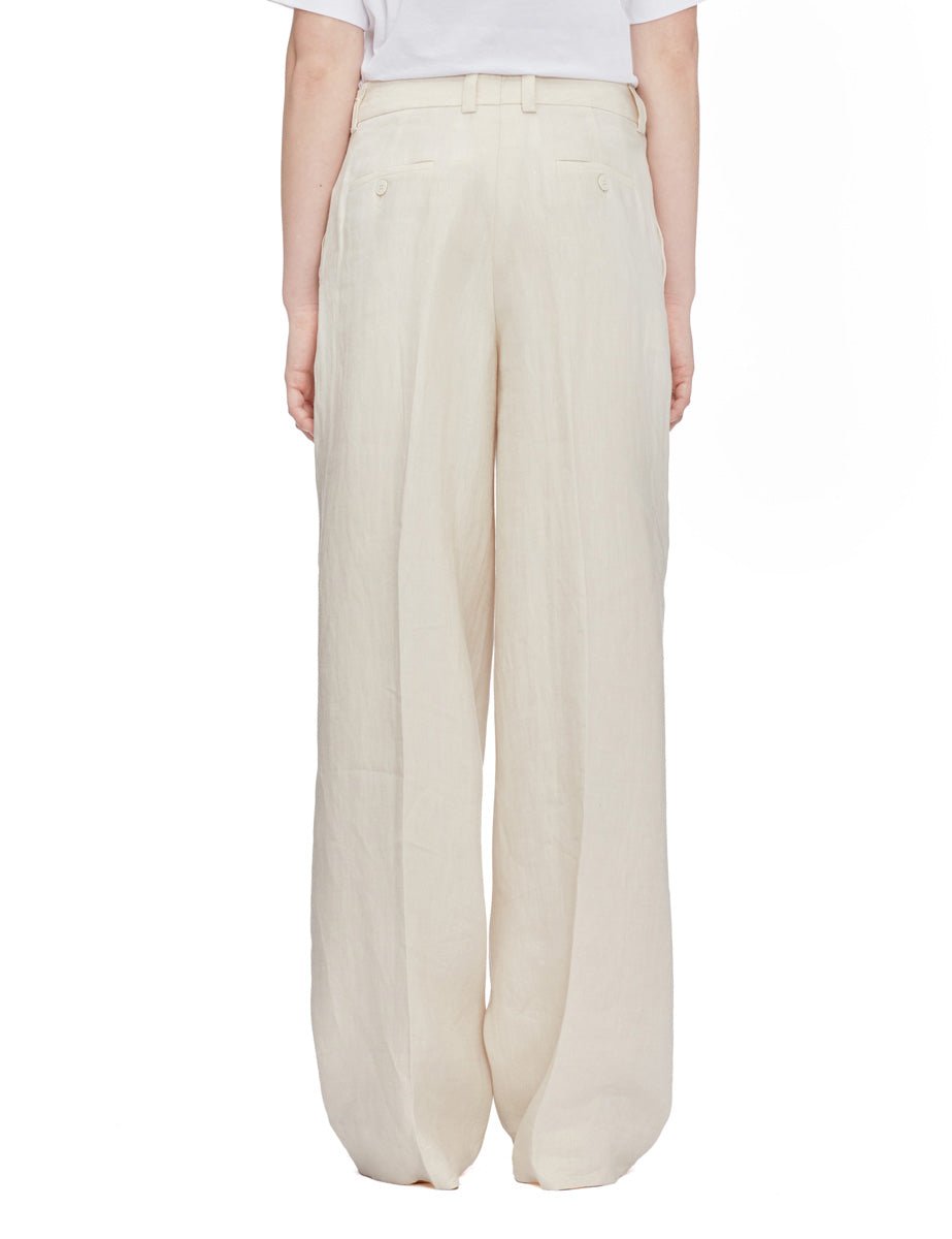 pantalone neera lino avorio - slowear - pantalone