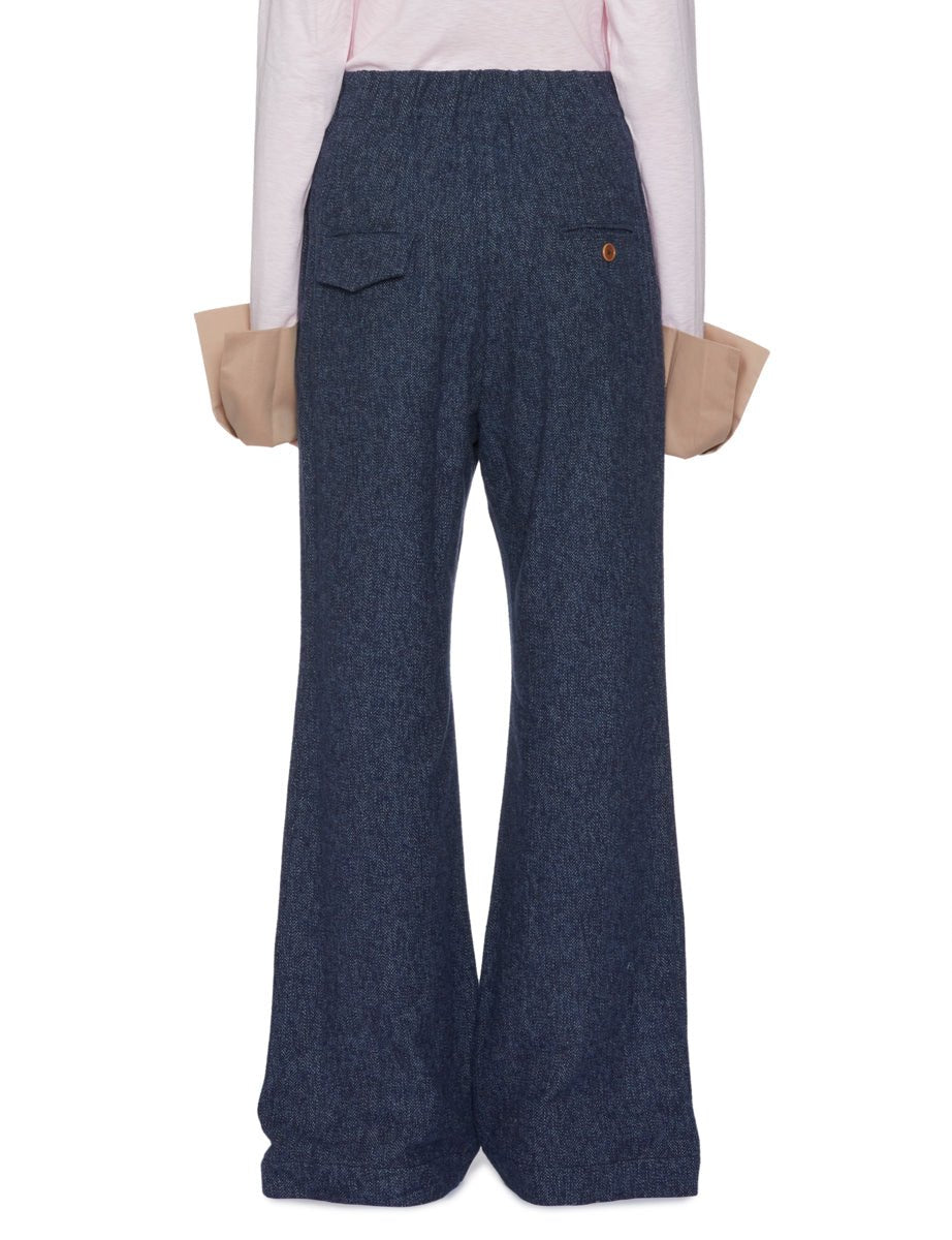 pantalone norma effetto denim blue - jejia - pantalone