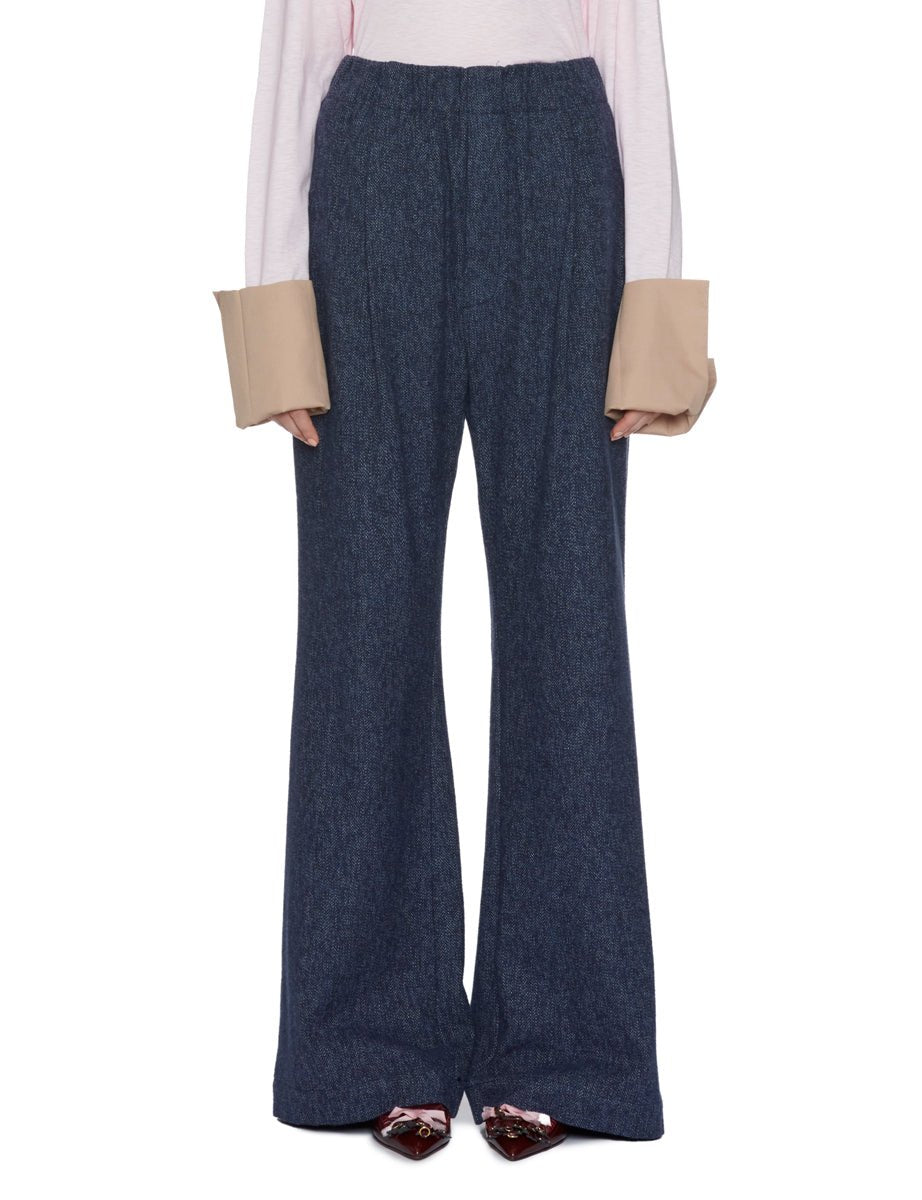 pantalone norma effetto denim blue - jejia - pantalone