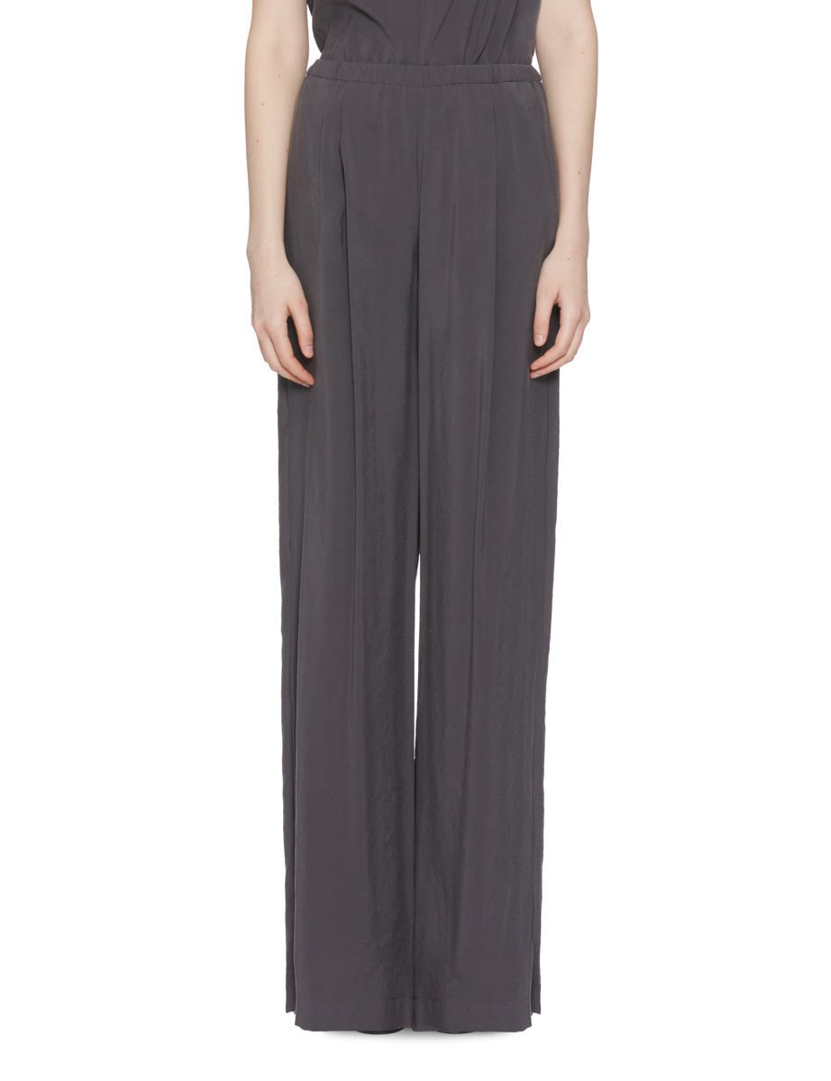 pantalone palazzo grey purple - alysi - pantalone