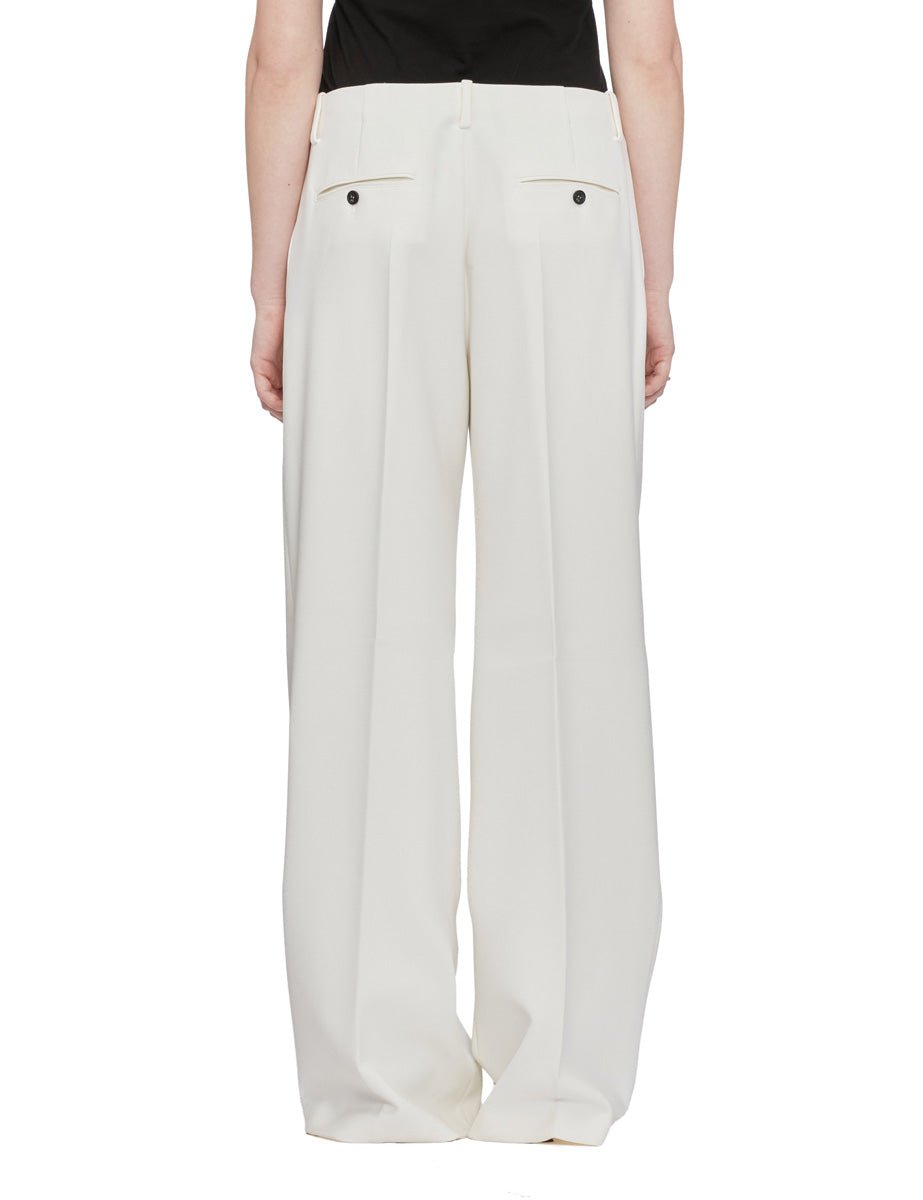 pantalone pinces doppio cady ecru - n21 alessandro dell'acqua - pantalone