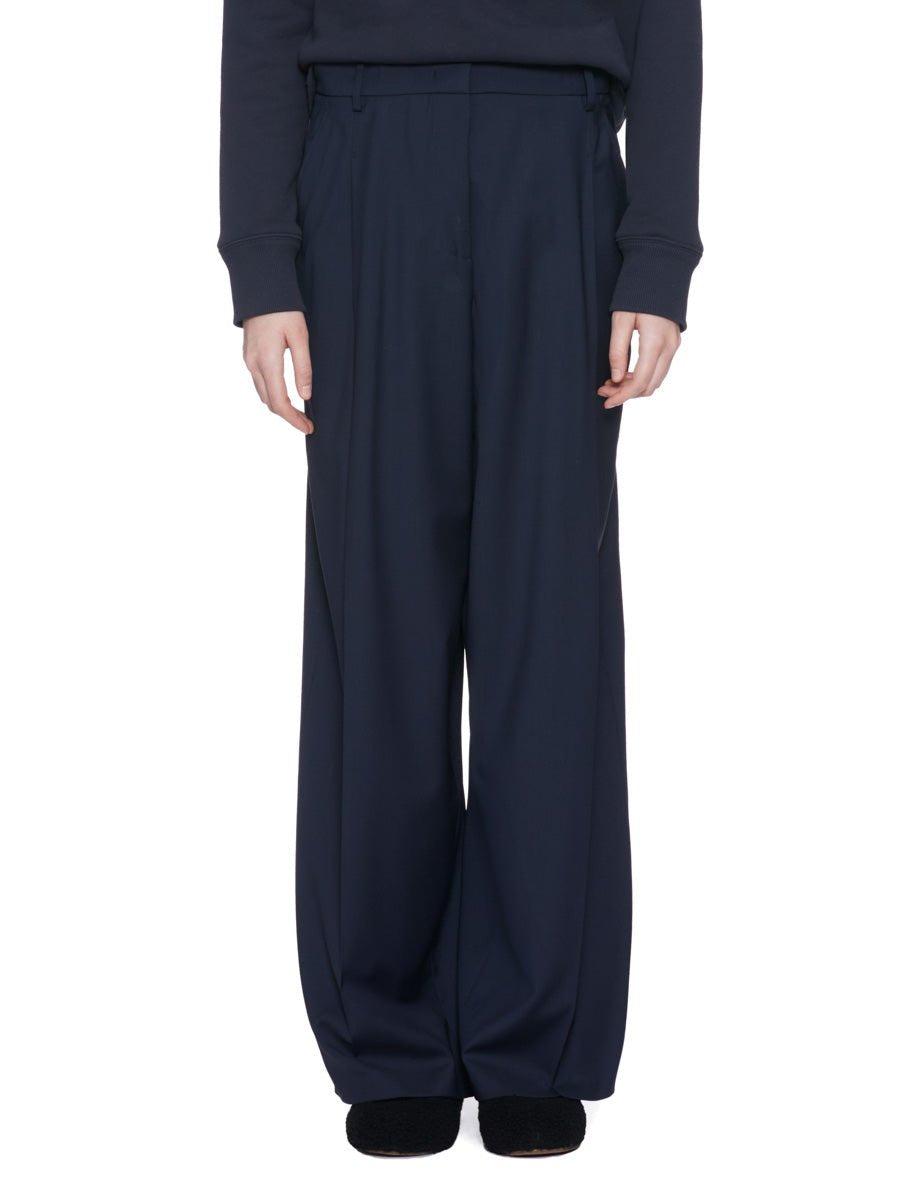 pantalone pinces morbido blu - n21 alessandro dell'acqua - pantalone