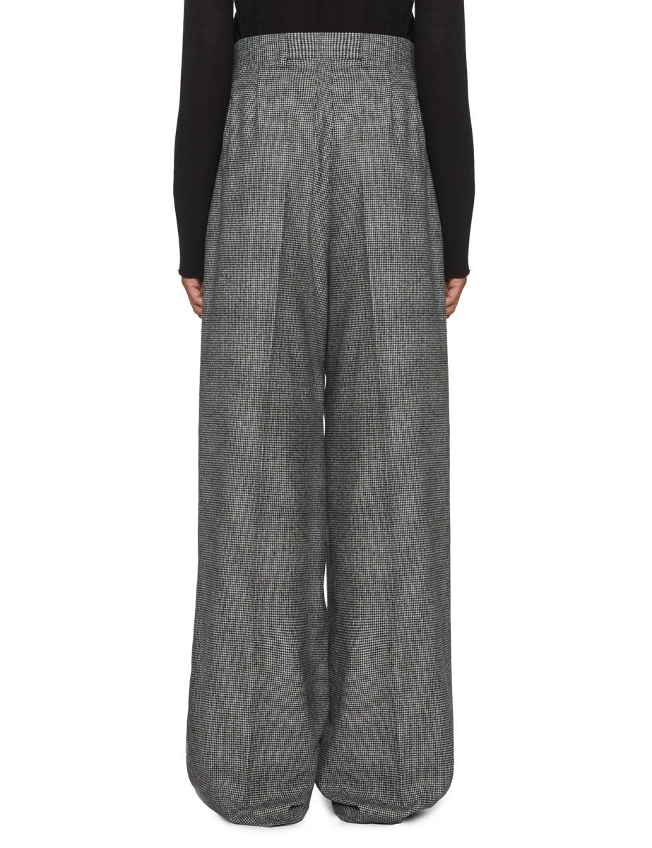 pantalone pinces nero bianco - jacqueur - pantalone
