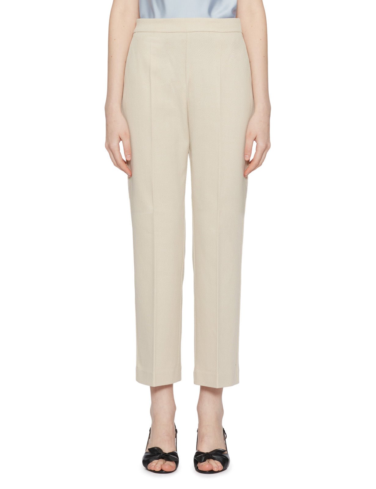 pantalone piquet dritto tela - max mara - pantalone