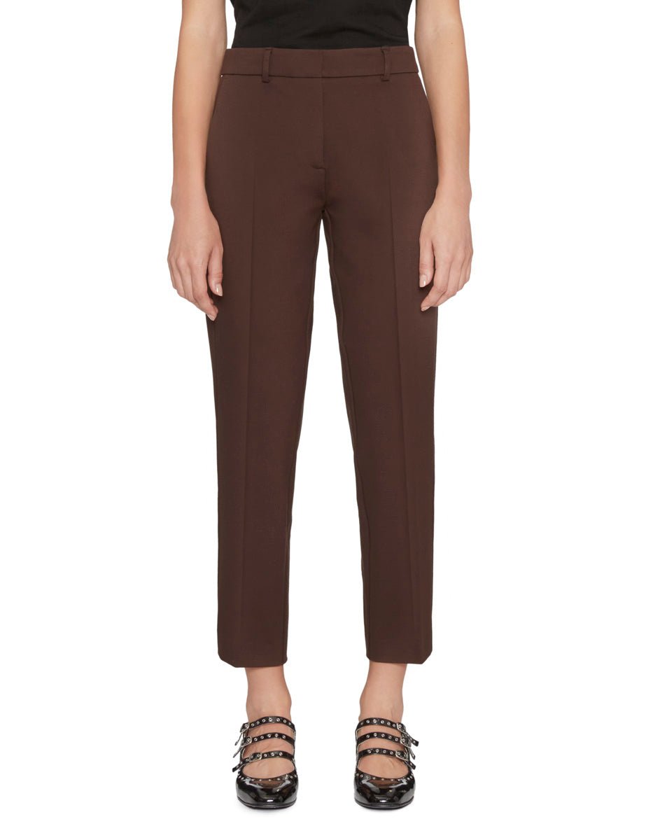 pantalone slim chino punto milano caffe - blufrida - pantalone