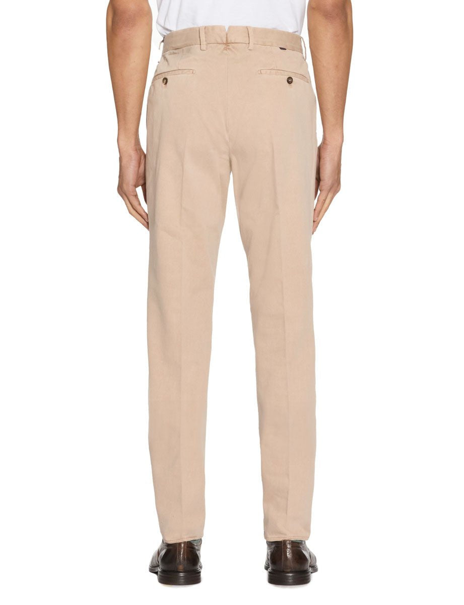 pantalone tapered fit morbido cipria - incotex - pantalone casual