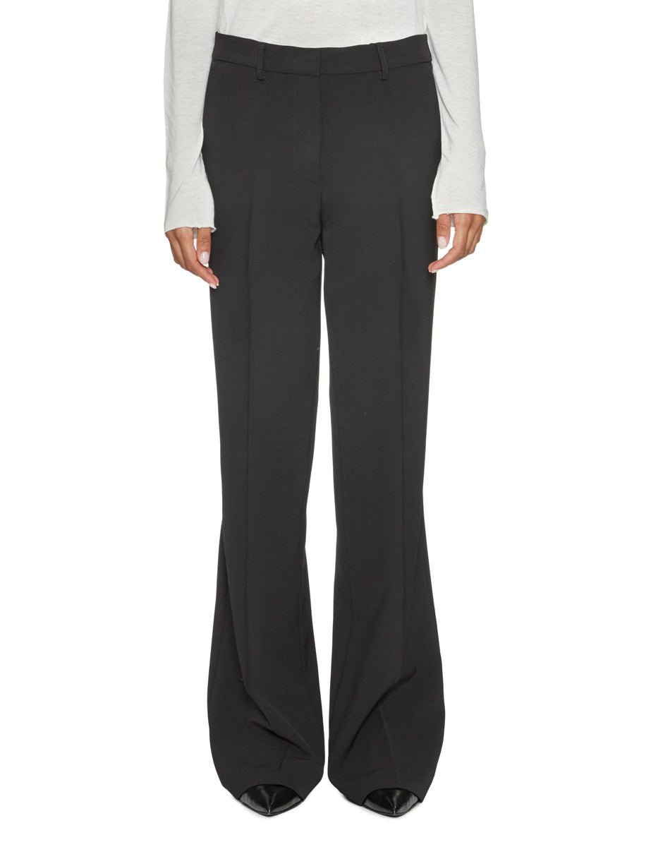 pantalone zampa nero - blufrida - pantalone