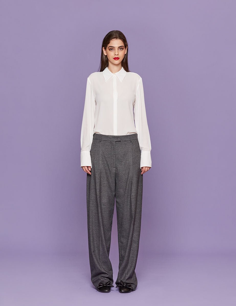 pantapalazzo over grigio - blufrida - pantalone