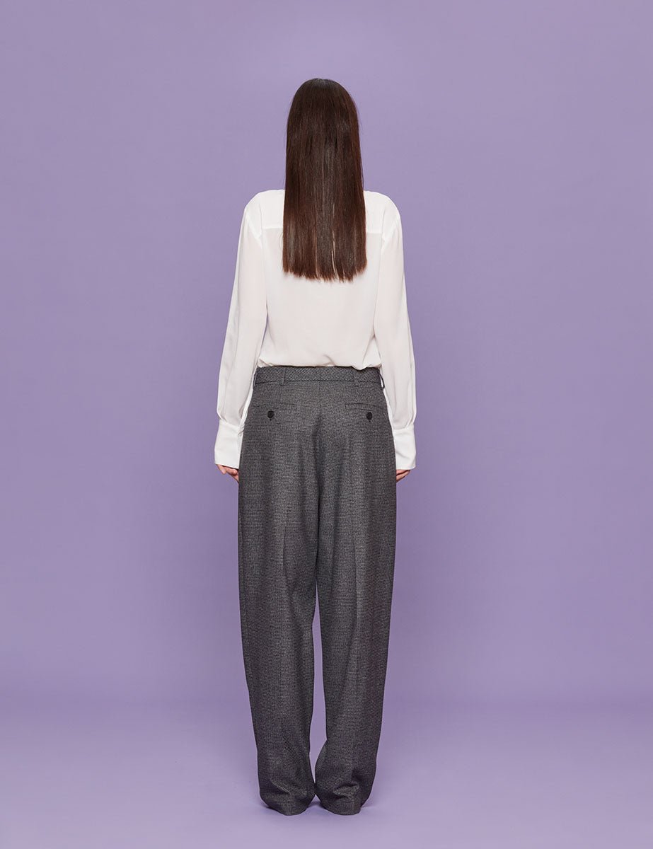 pantapalazzo over grigio - blufrida - pantalone