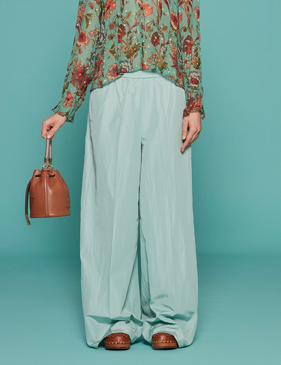 pantapalazzo taffettas aquatic - forte forte - pantalone